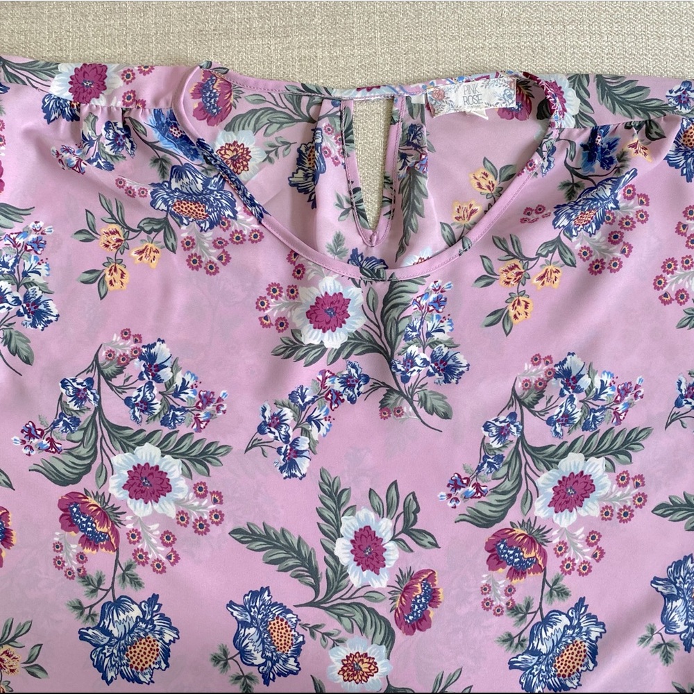 Pink & Rose lilac pink blouse top